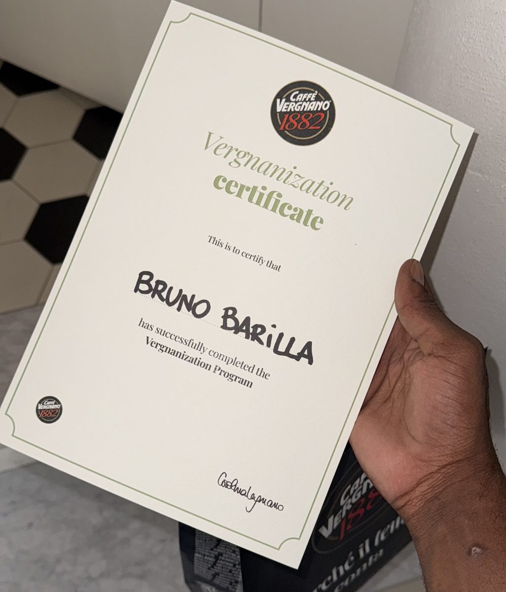 Certificato del programma Vergnanization dell'Accademia Vergnano
